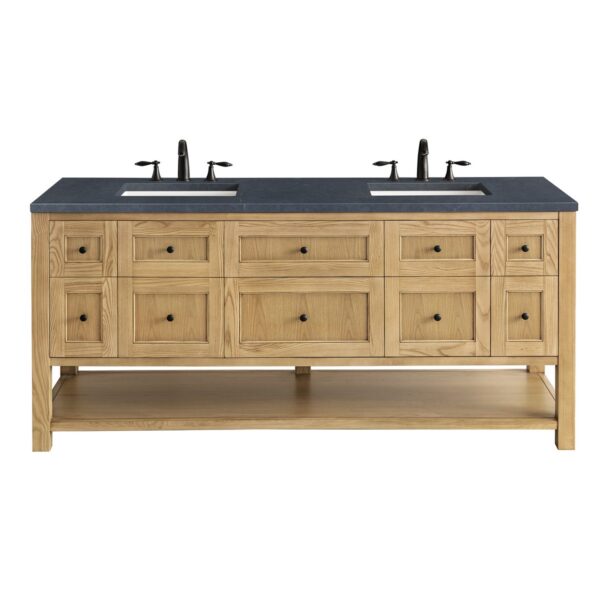 James Martin JM 330-V72 Breckenridge 72 Inch Free-Standing Double Sink Bathroom Vanity with 3 CM Top