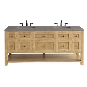 James Martin JM 330-V72 Breckenridge 72 Inch Free-Standing Double Sink Bathroom Vanity with 3 CM Top