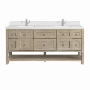 James Martin JM 330-V72 Breckenridge 72 Inch Free-Standing Double Sink Bathroom Vanity with 3 CM Top