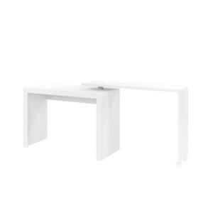 Manhattan Comfort Innovative Calabria Nested Desk in White