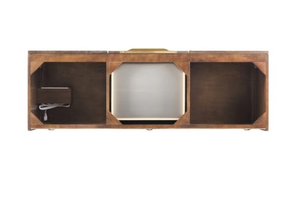 James Martin 388-V59D-CFO-RG Columbia 59 Inch Double Vanity in Coffee Oak, Radiant Gold