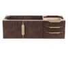 James Martin 389-V48-CFO-G Mercer Island 48 Inch Single Vanity in Coffee Oak, Radiant Gold