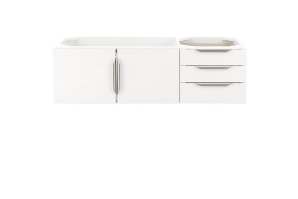 James Martin 389-V48-GW-A Mercer Island 48 Inch Single Vanity in Glossy White