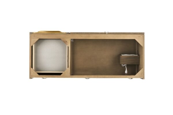 James Martin 389-V48-LTO-G Mercer Island 48 Inch Single Vanity in Latte Oak, Radiant Gold