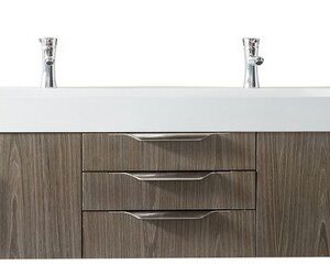 James Martin 389-V72D-AGR-A Mercer Island 72 Inch Double Vanity in Ash Gray