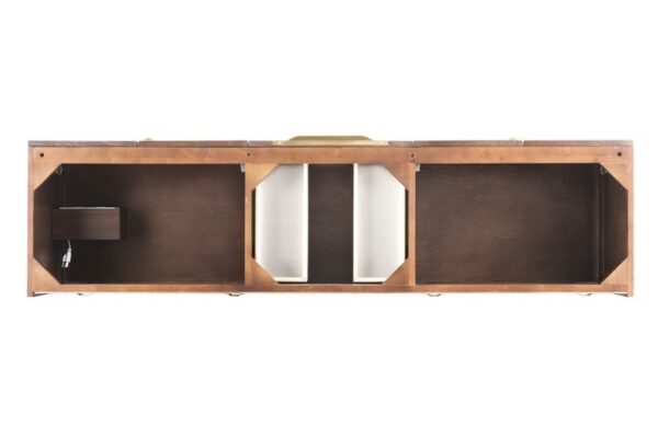 James Martin 389-V72D-CFO-G Mercer Island 72 Inch Double Vanity in Coffee Oak, Radiant Gold