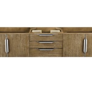 James Martin 389-V72D-LTO-A Mercer Island 72 Inch Double Vanity in Latte Oak