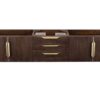 James Martin 389-V72S-CFO-G Mercer Island 72 Inch Single Vanity in Coffee Oak, Radiant Gold