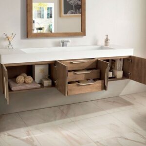 James Martin 389-V72S-LTO-A Mercer Island 72 Inch Single Vanity in Latte Oak