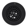 Nantucket Sinks 3CHGRMBL 4 1/2 Inch Utility Sink Grid Drain in Matte Black