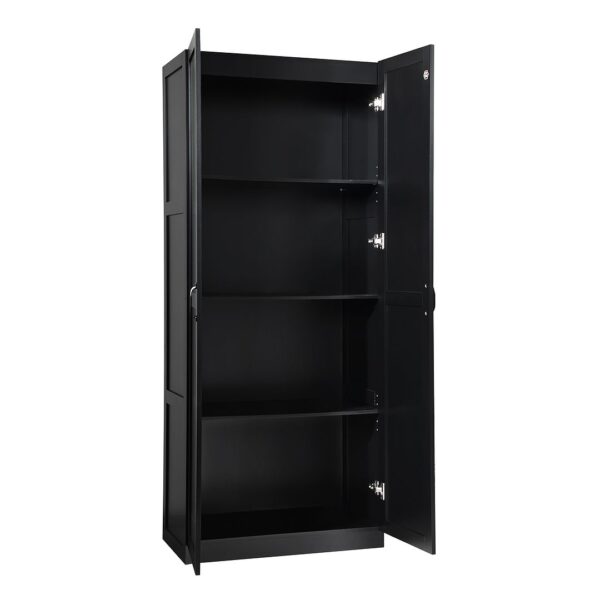 Manhattan Comfort Hopkins Modern  Storage Closet 3.0 in Black