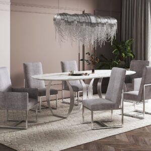 Manhattan Comfort Element Steel Dining Chairs (Set of 6)