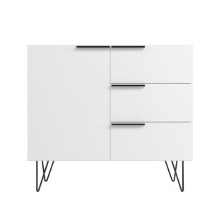 Manhattan Comfort Beekman 35.43 Dresser with 2 Shelves in White