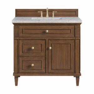 James Martin JM 424-V36 Lorelai 36 Inch Free-Standing Single Sink Bathroom Vanity with 3 CM Top