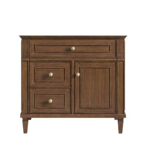 James Martin 424-V36 Lorelai 35 7/8 Inch Free-Standing Single Sink Bathroom Vanity Cabinet Only