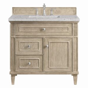 James Martin JM 424-V36 Lorelai 36 Inch Free-Standing Single Sink Bathroom Vanity with 3 CM Top