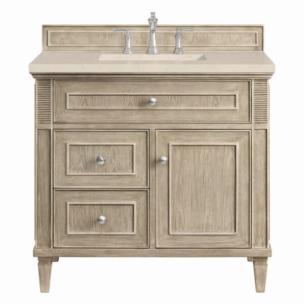 James Martin JM 424-V36 Lorelai 36 Inch Free-Standing Single Sink Bathroom Vanity with 3 CM Top