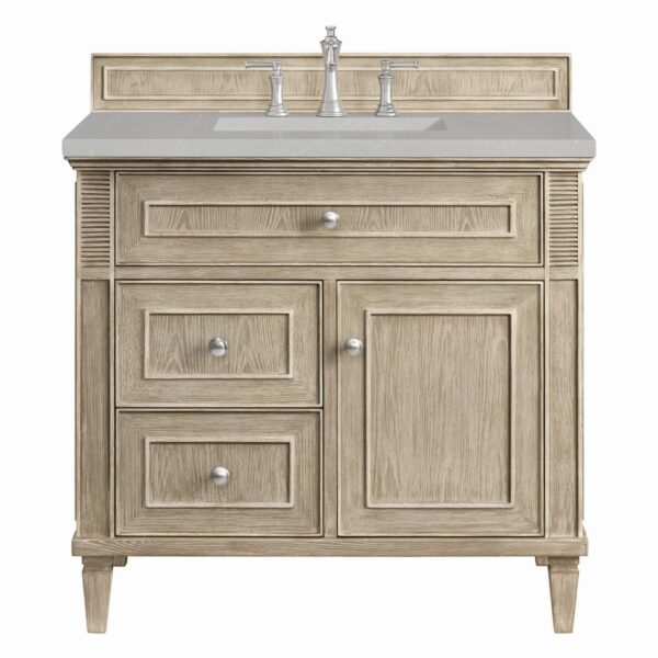 James Martin JM 424-V36 Lorelai 36 Inch Free-Standing Single Sink Bathroom Vanity with 3 CM Top