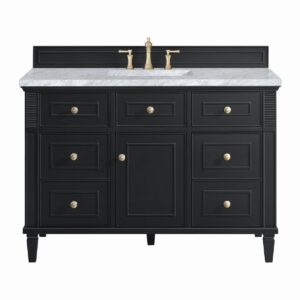 James Martin JM 424-V48 Lorelai 48 Inch Free-Standing Single Sink Bathroom Vanity with 3 CM Top