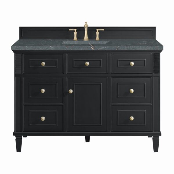 James Martin JM 424-V48 Lorelai 48 Inch Free-Standing Single Sink Bathroom Vanity with 3 CM Top