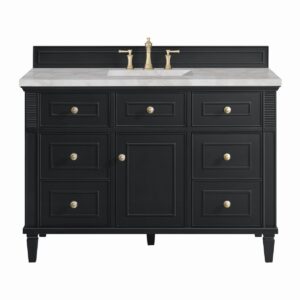 James Martin JM 424-V48 Lorelai 48 Inch Free-Standing Single Sink Bathroom Vanity with 3 CM Top