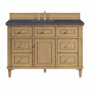 James Martin JM 424-V48 Lorelai 48 Inch Free-Standing Single Sink Bathroom Vanity with 3 CM Top