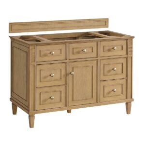 James Martin 424-V48 Lorelai 47 7/8 Inch Free-Standing Single Sink Bathroom Vanity Cabinet Only