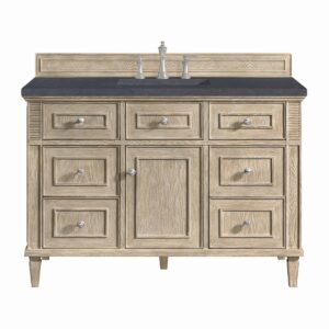 James Martin JM 424-V48 Lorelai 48 Inch Free-Standing Single Sink Bathroom Vanity with 3 CM Top