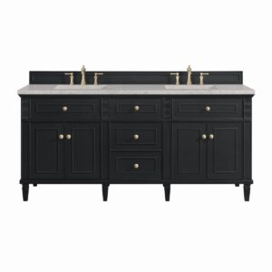 James Martin JM 424-V72 Lorelai 72 Inch Free-Standing Double Sink Bathroom Vanity with 3 CM Top