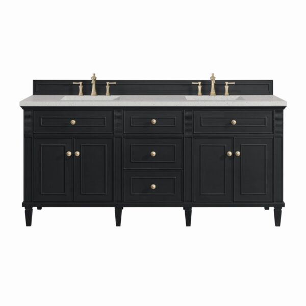 James Martin JM 424-V72 Lorelai 72 Inch Free-Standing Double Sink Bathroom Vanity with 3 CM Top