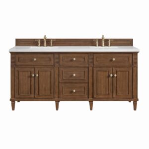 James Martin JM 424-V72 Lorelai 72 Inch Free-Standing Double Sink Bathroom Vanity with 3 CM Top