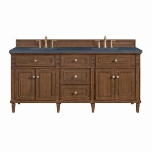 James Martin JM 424-V72 Lorelai 72 Inch Free-Standing Double Sink Bathroom Vanity with 3 CM Top