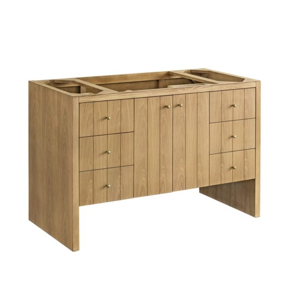 James Martin 435-V48-LNO Hudson 47 7/8 Inch Light Natural Oak Single Sink Vanity Cabinet Only