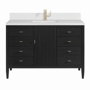 James Martin JM 485-V48 Myrrin 48 Inch Free-Standing Single Sink Bathroom Vanity with 3 CM Top