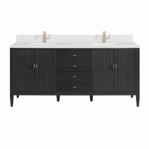 James Martin JM 485-V72 Myrrin 72 Inch Free-Standing Double Sink Bathroom Vanity with 3 CM Top