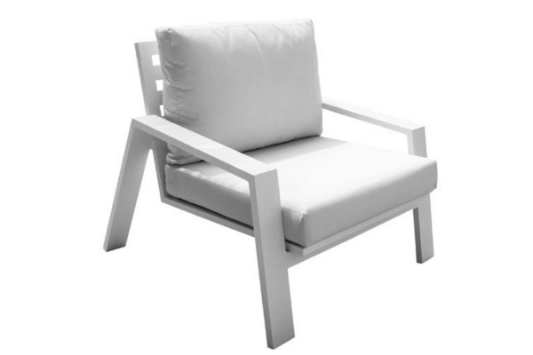 Panama Jack PJO-2401-WHT-4PS-GL Mykonos 4-Piece Seating Set