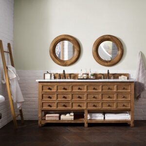 James Martin 500-V72-HON Malibu 72 Inch Double Vanity Cabinet in Honey Alder