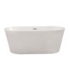 Altair 50867-BAT-WH-F Cielo 67 1/4 x 32 1/4 Inch Freestanding Soaking Acrylic Bathtub