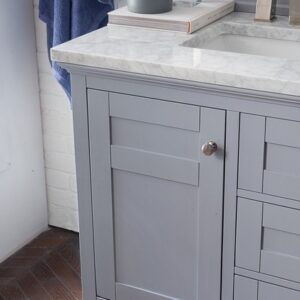 James Martin 527-V36-SL Palisades 36 Inch Single Vanity in Silver Gray