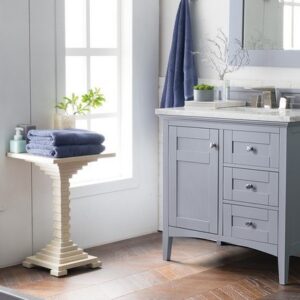 James Martin 527-V36-SL Palisades 36 Inch Single Vanity in Silver Gray