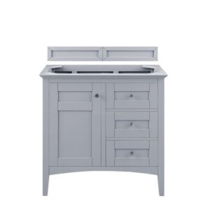 James Martin 527-V36-SL Palisades 36 Inch Single Vanity in Silver Gray