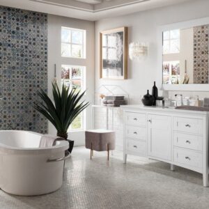 James Martin 527-V60S-BW Palisades 60 Inch Single Vanity in Bright White