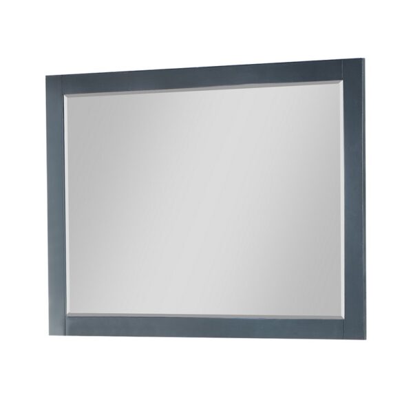 Altair 535048-MIR-CB Maribella 48 Inch Rectangular Bathroom Wood Framed Wall Mirror - Classical Blue