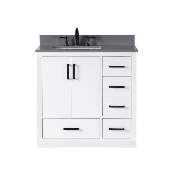 Altair 544036 Monna 36 Inch Single Bathroom Vanity with Countertop