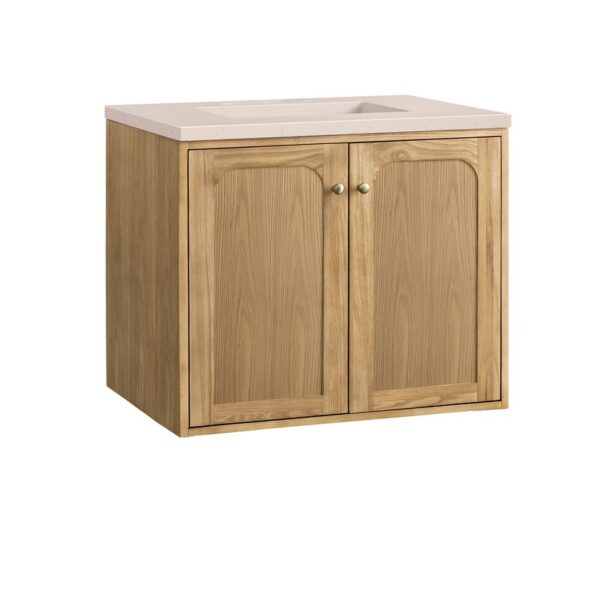 James Martin 545-V30-LNO-3EMR Laurent 30 Inch Light Natural Oak Single Sink Vanity with 3 cm Eternal Marfil Top