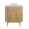 James Martin 545-V30-LNO-3ESR Laurent 30 Inch Light Natural Oak Single Sink Vanity with 3 cm Eternal Serena Top