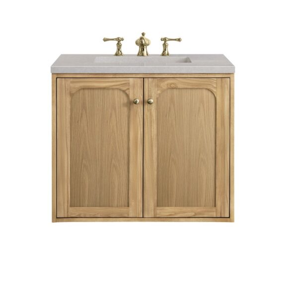 James Martin 545-V30-LNO-3ESR Laurent 30 Inch Light Natural Oak Single Sink Vanity with 3 cm Eternal Serena Top