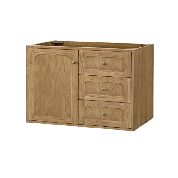 James Martin 545-V36-LNO Laurent 35 7/8 Inch Light Natural Oak Single Sink Vanity Cabinet Only