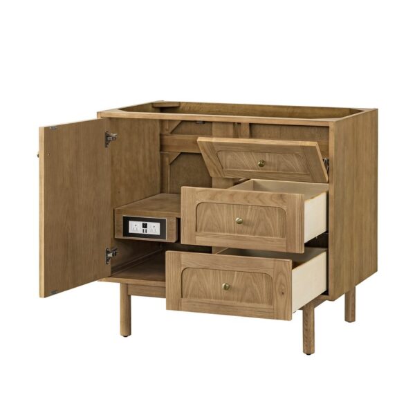 James Martin 545-V36-LNO Laurent 35 7/8 Inch Light Natural Oak Single Sink Vanity Cabinet Only