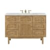 James Martin 545-V48-LNO-3AF Laurent 48 Inch Light Natural Oak Single Sink Vanity with 3 cm Arctic Fall Top